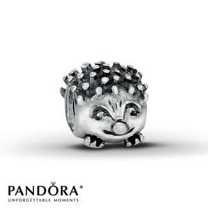 Pandora hedgehog charm with free bead